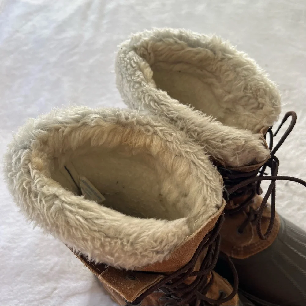 SOREL Vintage Kaufman Steel Shank Winter Snow Boots Size 9 Men